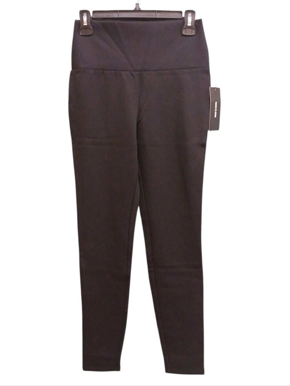 Daily Look NWT High-Waist Solid Black Ponte Leggings Size Small